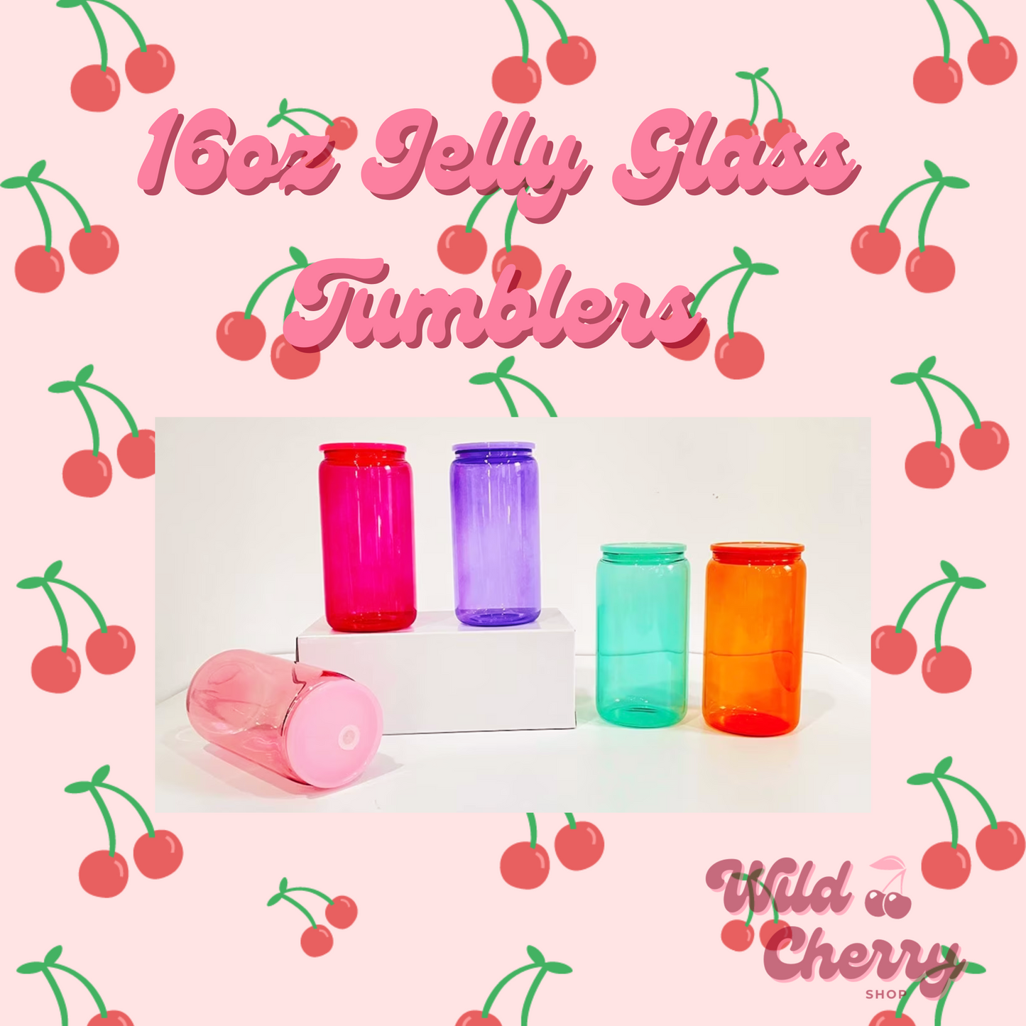 16 oz Jelly Glass Can - Sublimation Blanks