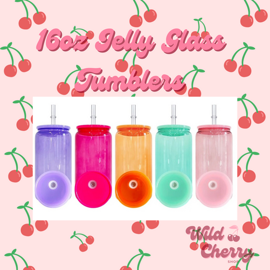 16 oz Jelly Glass Can - Sublimation Blanks