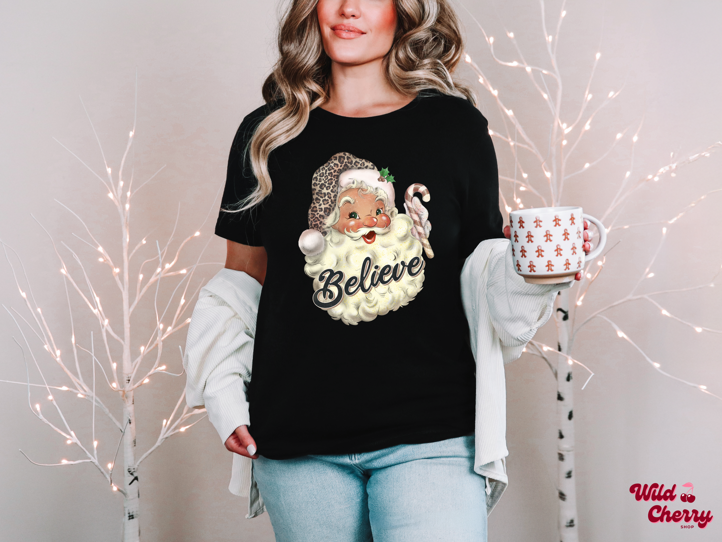 Vintage Santa Believe T-Shirt