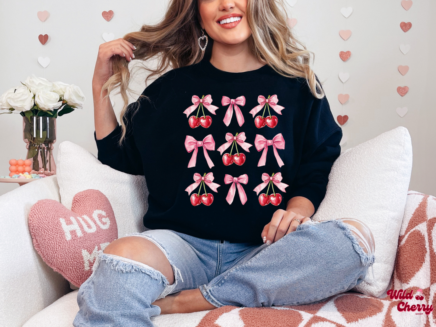 Coquette Cherries Sweatshirt