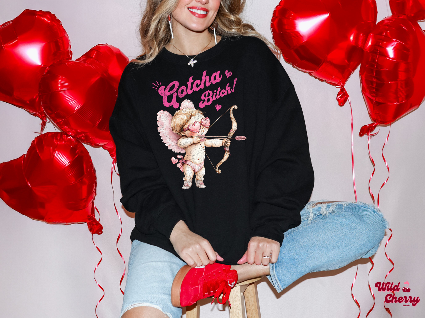 Gotcha Bitch Cupid Sweatshirt