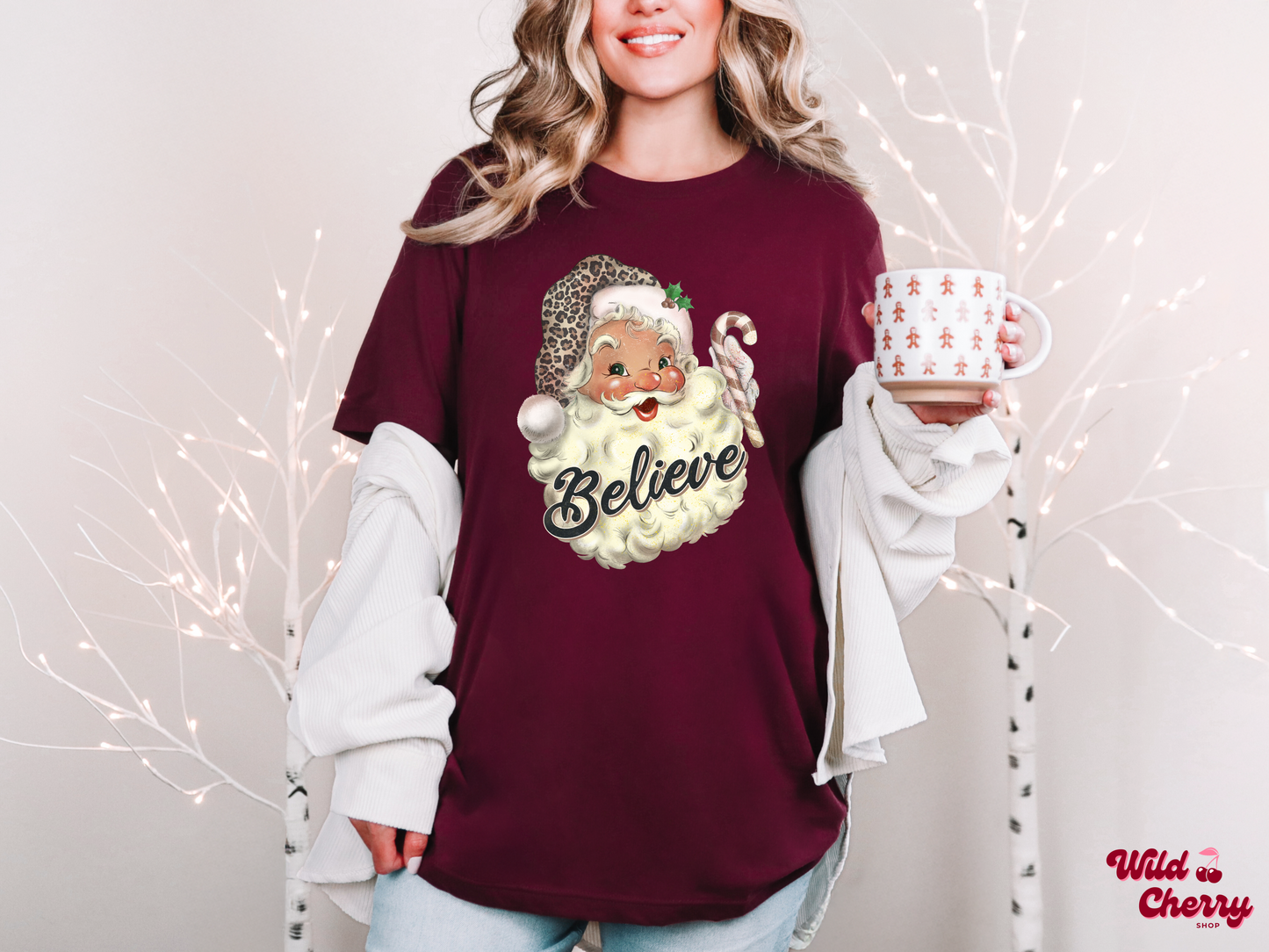 Vintage Santa Believe T-Shirt