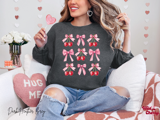 Coquette Cherries Sweatshirt