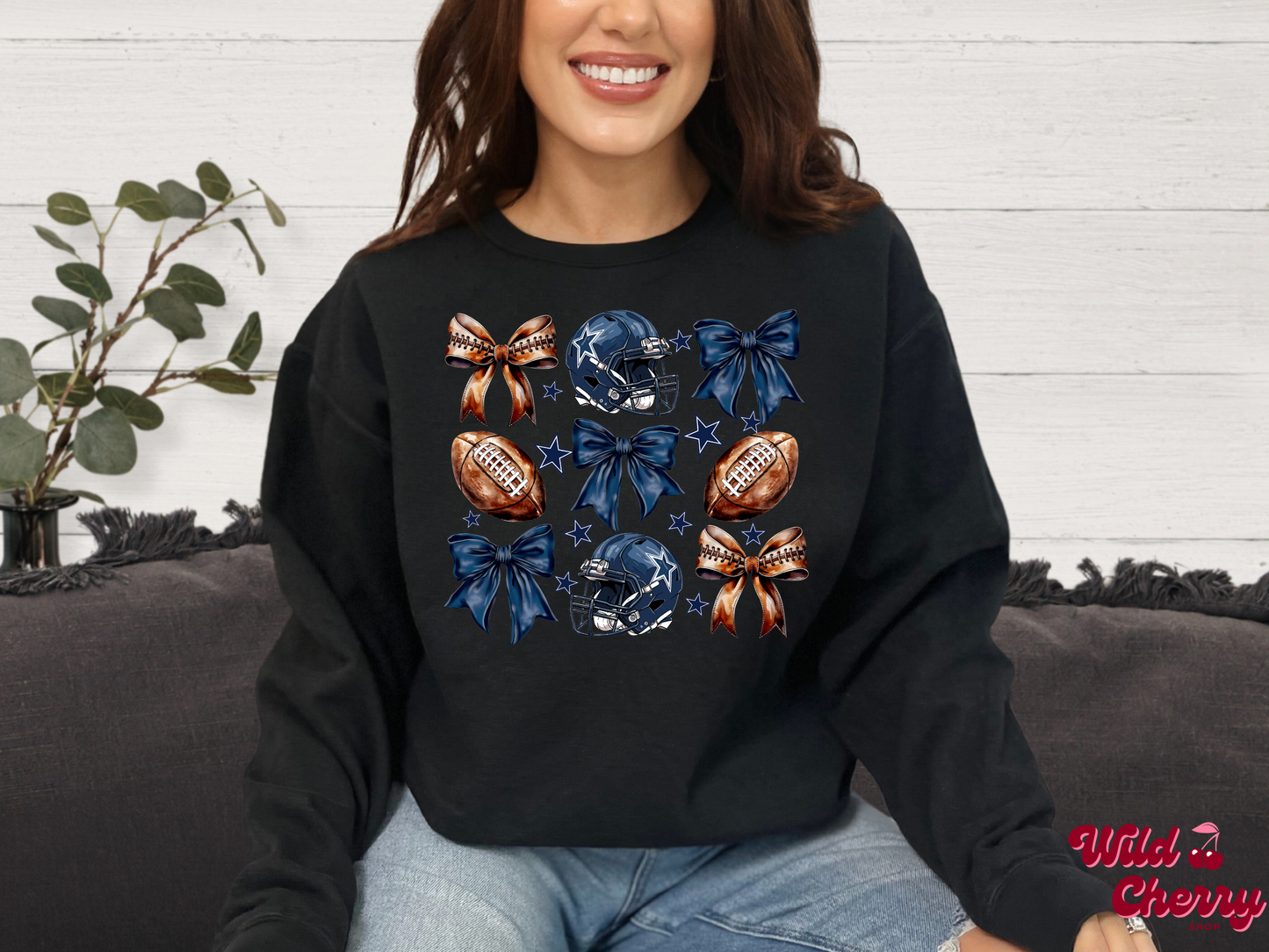 Coquette Cowboys Sweatshirt - Front Design