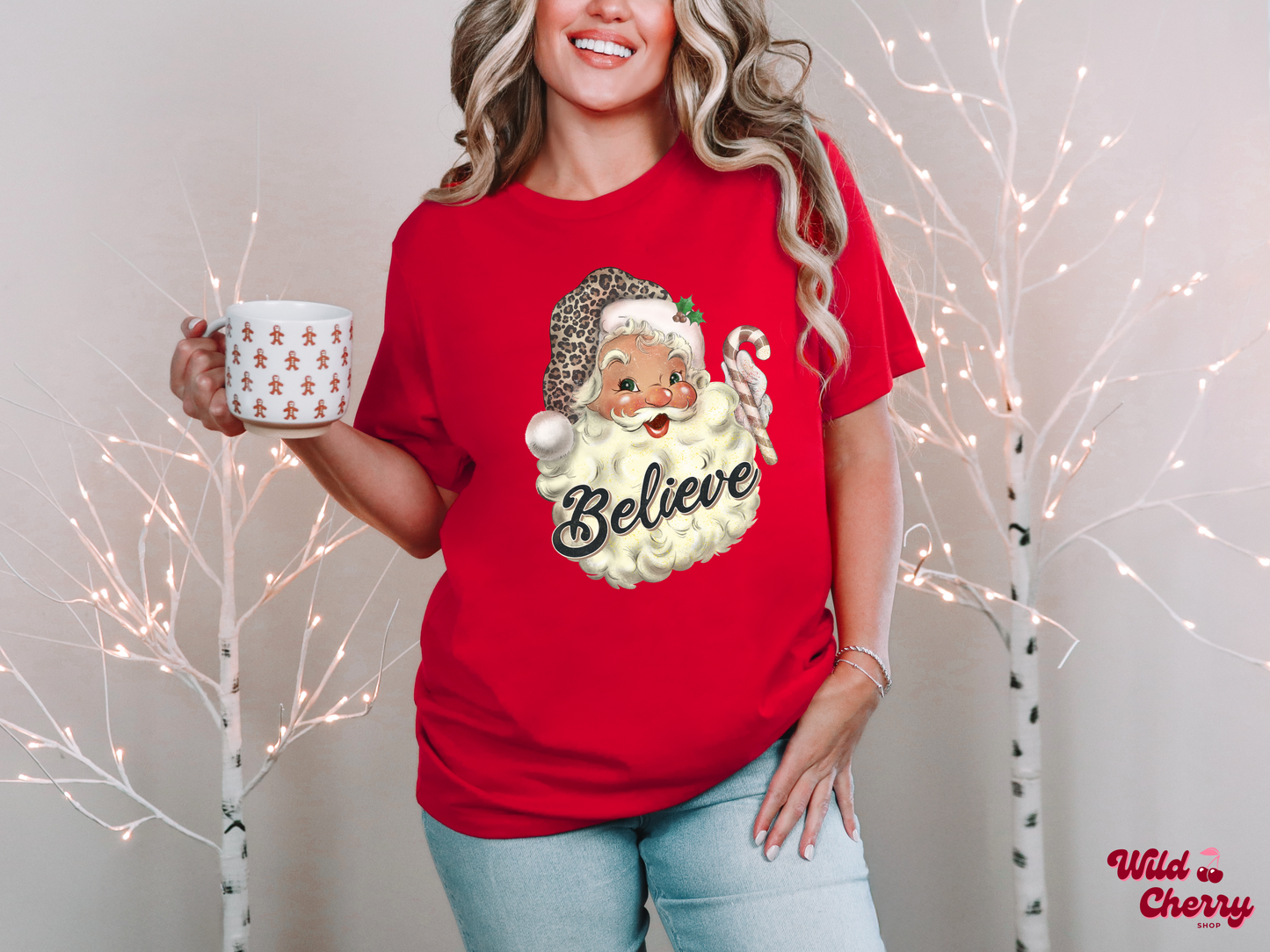 Vintage Santa Believe T-Shirt