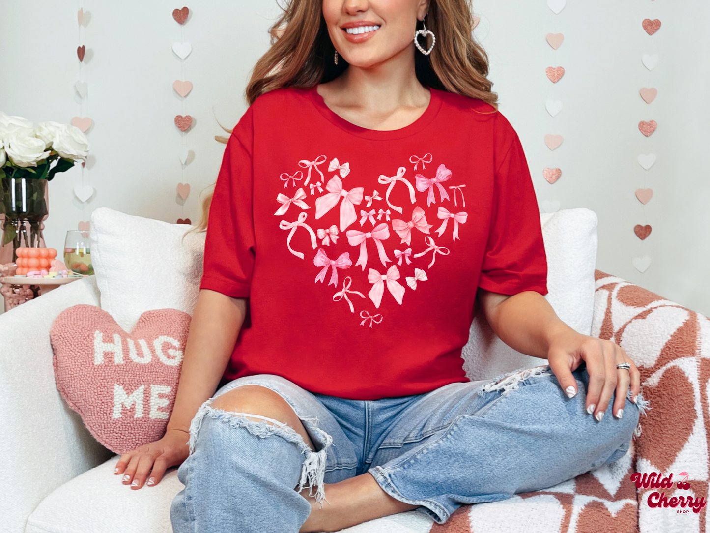 Hearty Coquette Bow T-Shirt