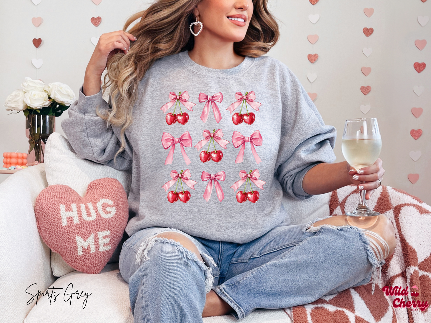 Coquette Cherries Sweatshirt