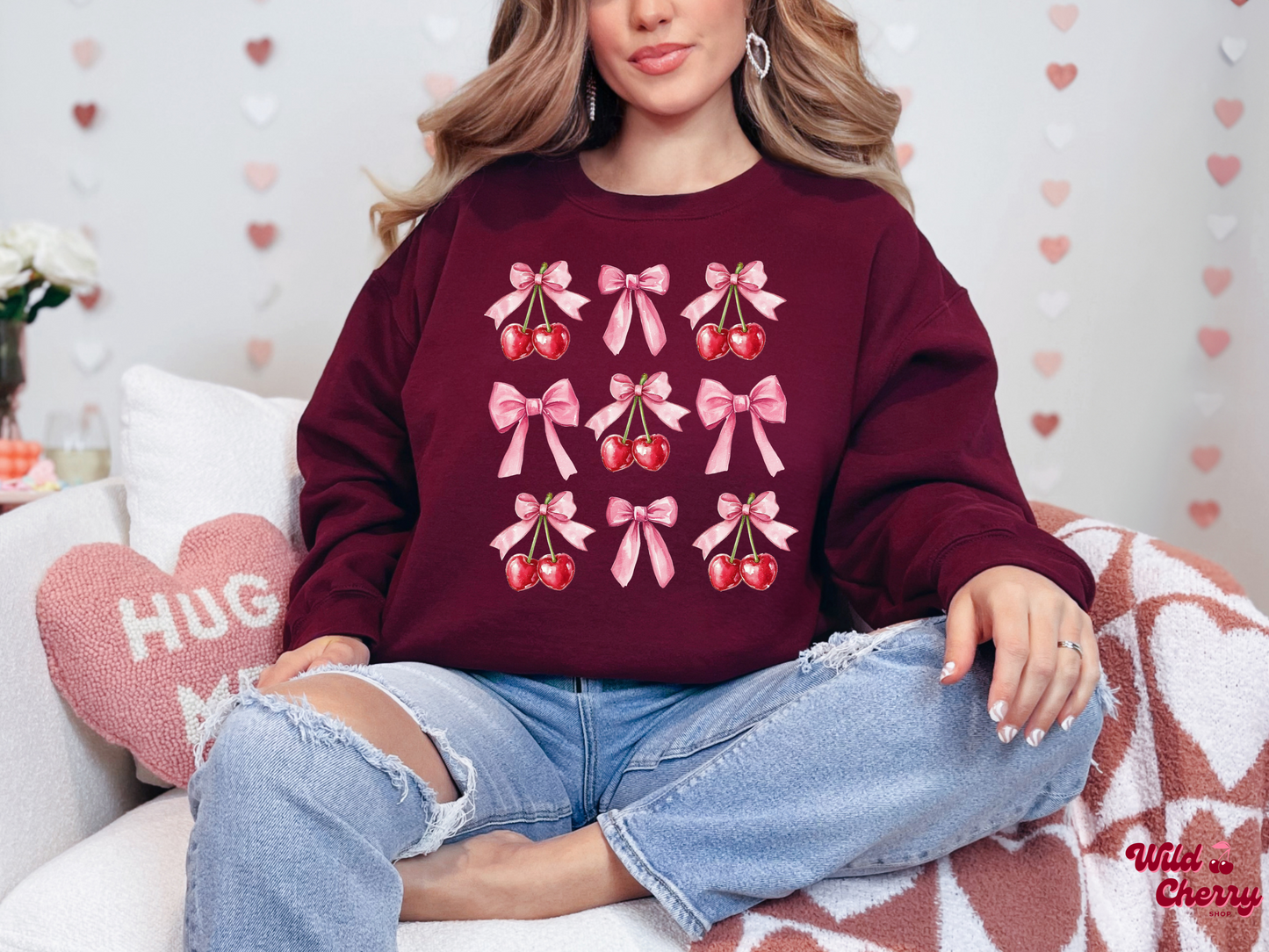 Coquette Cherries Sweatshirt